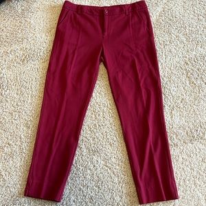 Elegant Red Women's Pants
